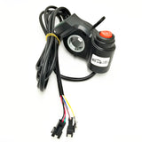 Electric Bike Thumb Throttle 12-100v LED Display Voltmeter & 3-Speed Switch